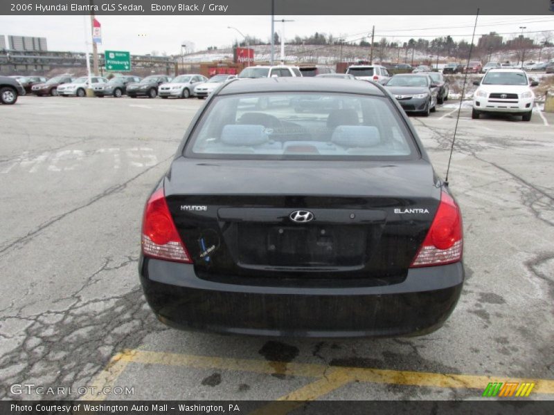 Ebony Black / Gray 2006 Hyundai Elantra GLS Sedan