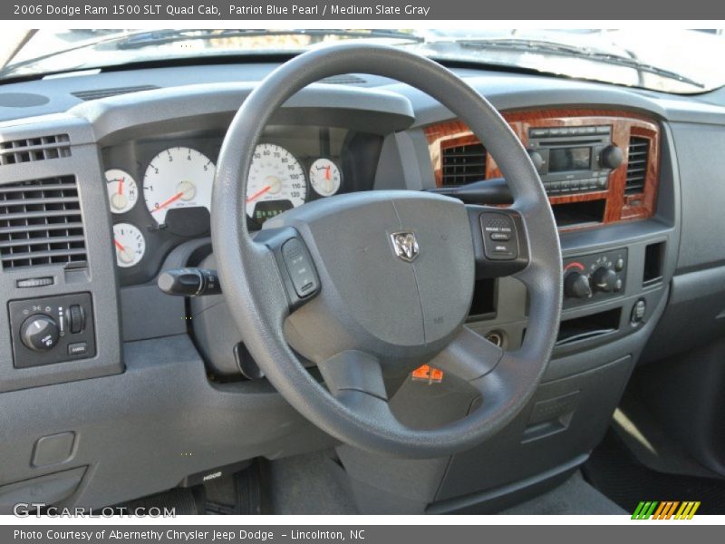 Patriot Blue Pearl / Medium Slate Gray 2006 Dodge Ram 1500 SLT Quad Cab
