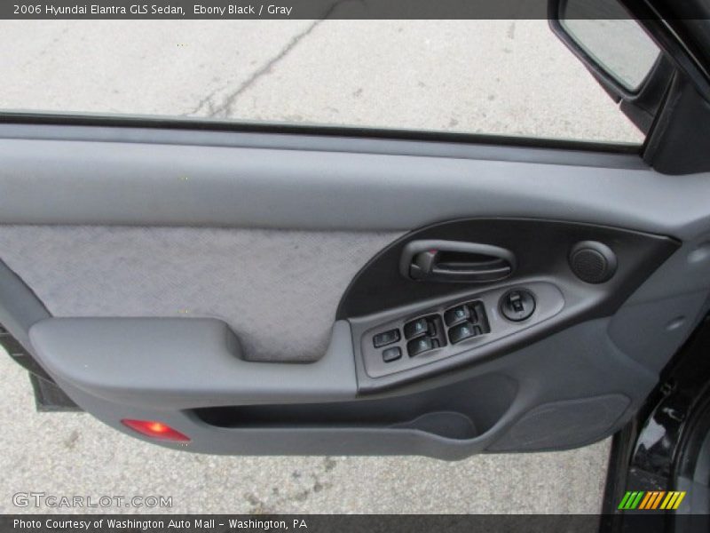 Ebony Black / Gray 2006 Hyundai Elantra GLS Sedan