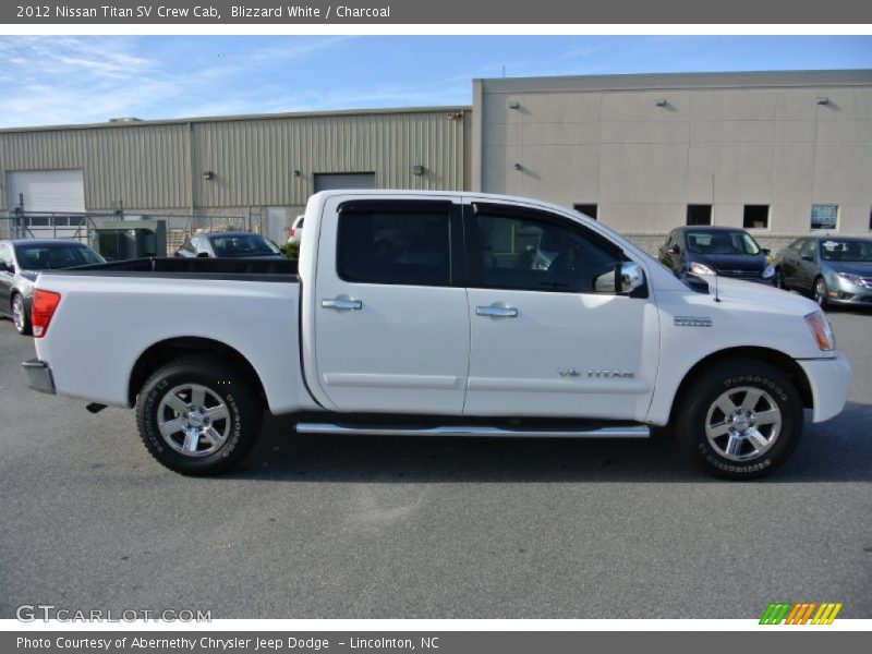 Blizzard White / Charcoal 2012 Nissan Titan SV Crew Cab