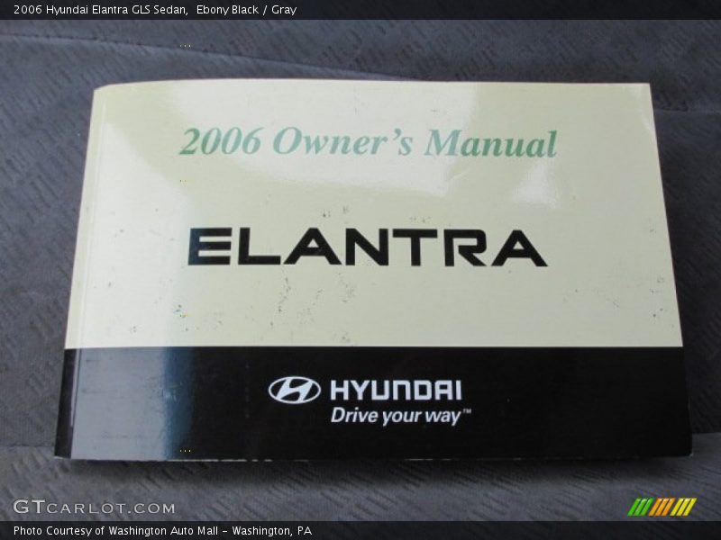 Ebony Black / Gray 2006 Hyundai Elantra GLS Sedan