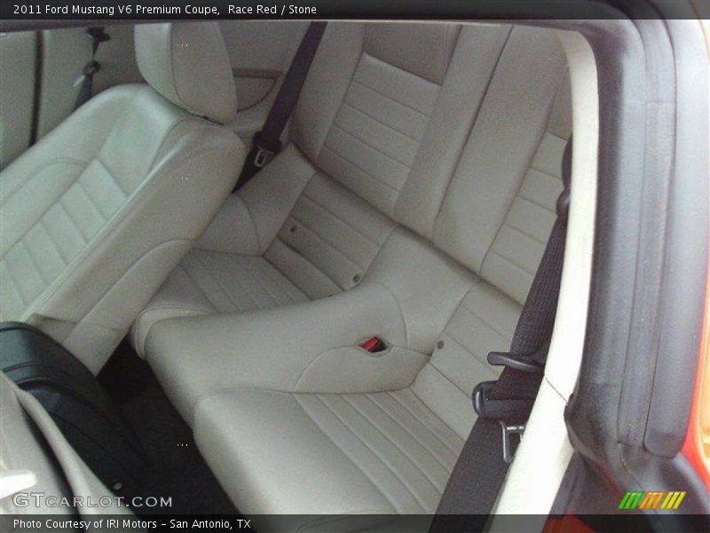 Race Red / Stone 2011 Ford Mustang V6 Premium Coupe