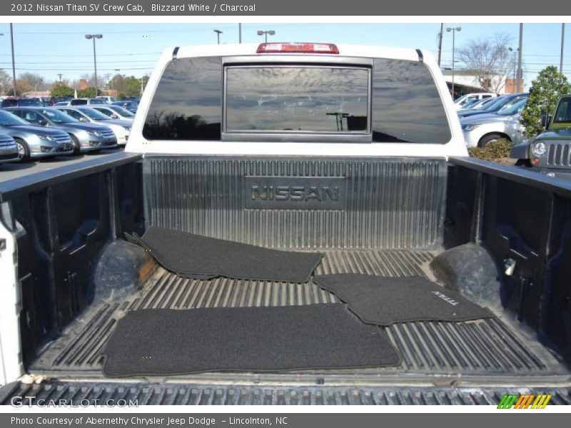 Blizzard White / Charcoal 2012 Nissan Titan SV Crew Cab