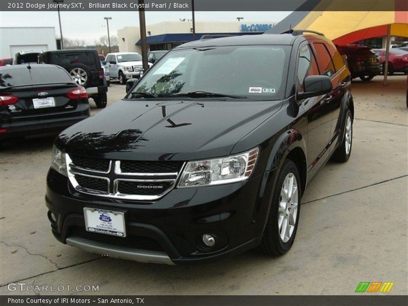Brilliant Black Crystal Pearl / Black 2012 Dodge Journey SXT