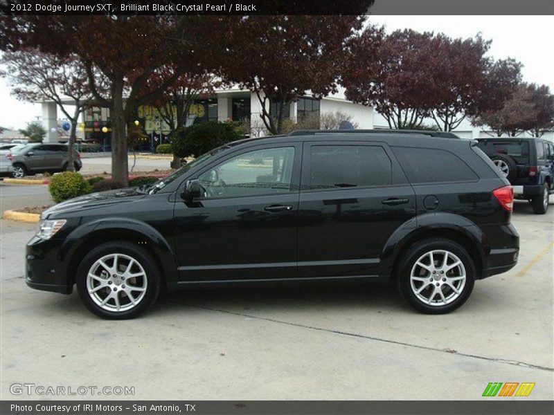 Brilliant Black Crystal Pearl / Black 2012 Dodge Journey SXT