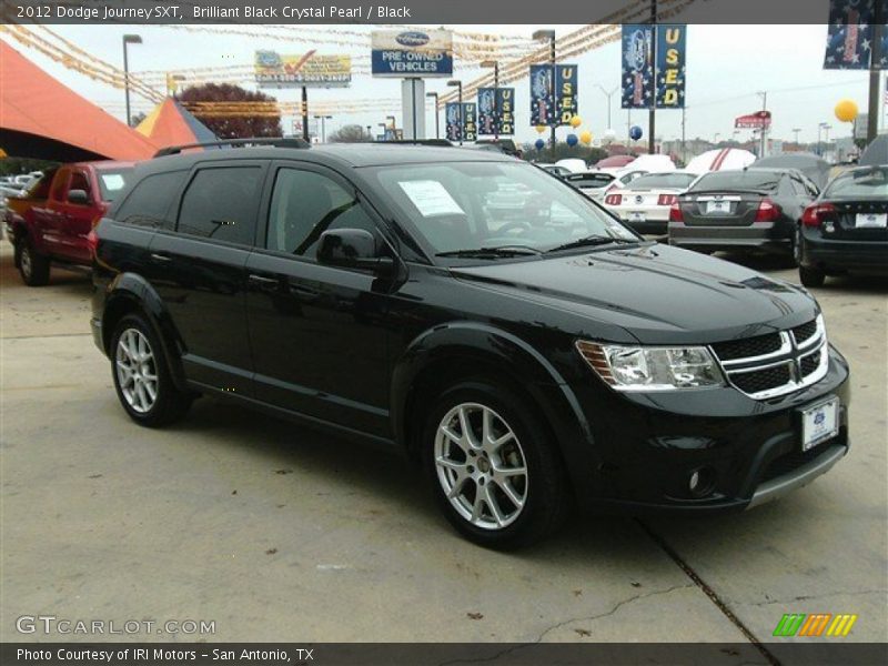 Brilliant Black Crystal Pearl / Black 2012 Dodge Journey SXT