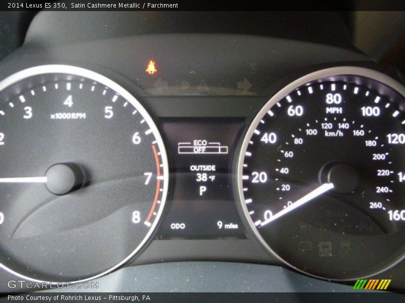 Satin Cashmere Metallic / Parchment 2014 Lexus ES 350