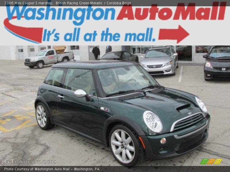 British Racing Green Metallic / Cordoba Beige 2006 Mini Cooper S Hardtop