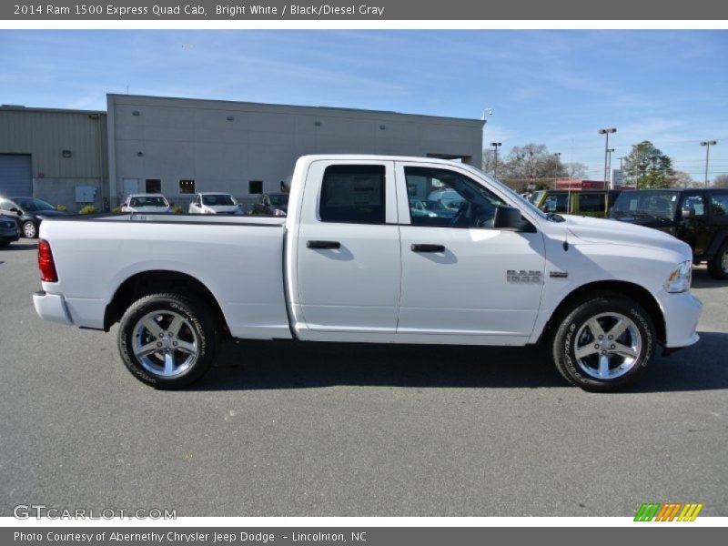 Bright White / Black/Diesel Gray 2014 Ram 1500 Express Quad Cab