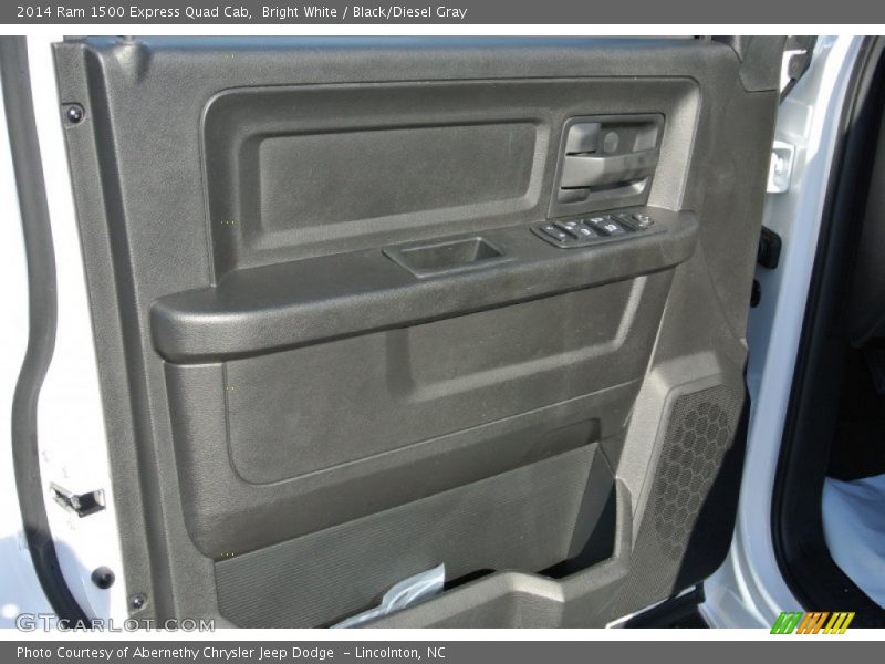 Bright White / Black/Diesel Gray 2014 Ram 1500 Express Quad Cab