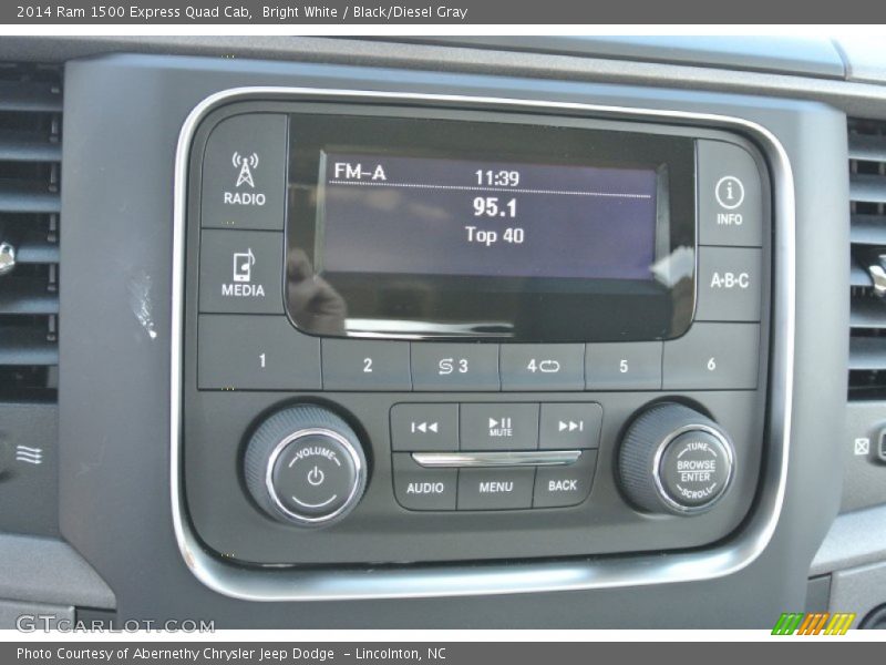 Bright White / Black/Diesel Gray 2014 Ram 1500 Express Quad Cab
