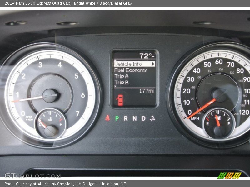 Bright White / Black/Diesel Gray 2014 Ram 1500 Express Quad Cab