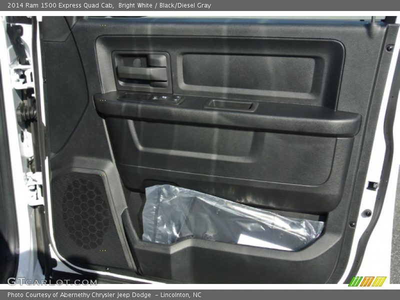 Bright White / Black/Diesel Gray 2014 Ram 1500 Express Quad Cab