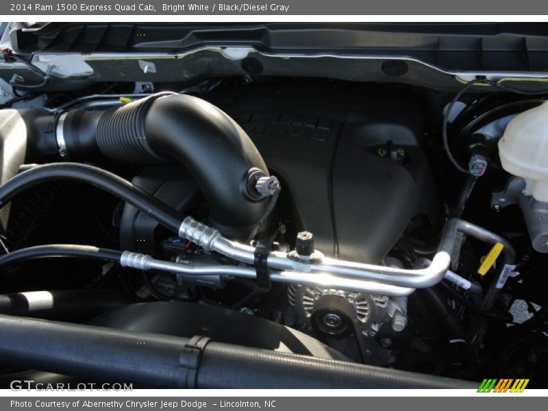 Bright White / Black/Diesel Gray 2014 Ram 1500 Express Quad Cab