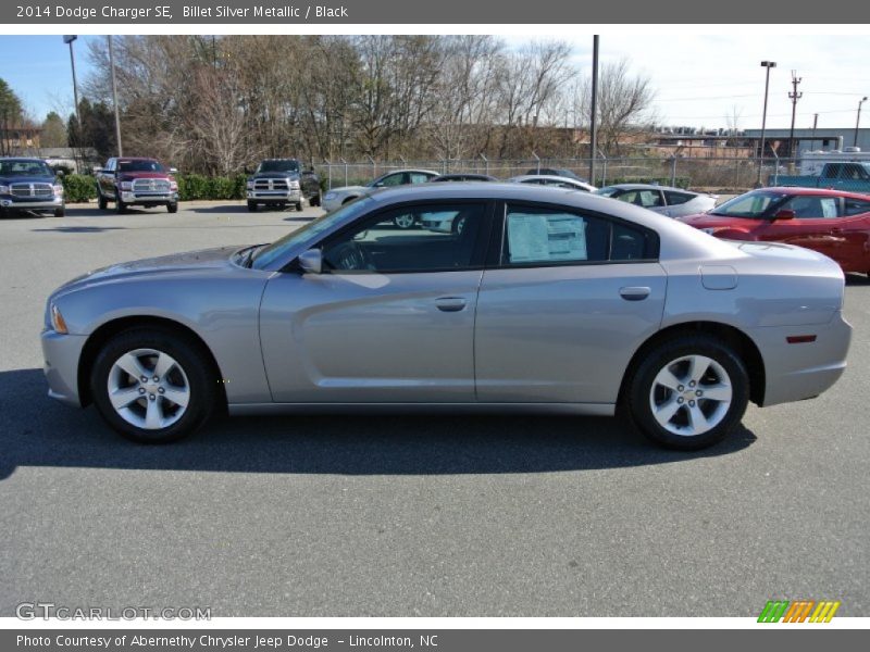 Billet Silver Metallic / Black 2014 Dodge Charger SE