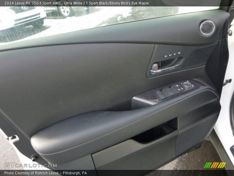 Ultra White / F Sport Black/Ebony Bird's Eye Maple 2014 Lexus RX 350 F Sport AWD