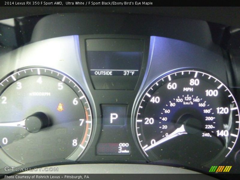 Ultra White / F Sport Black/Ebony Bird's Eye Maple 2014 Lexus RX 350 F Sport AWD
