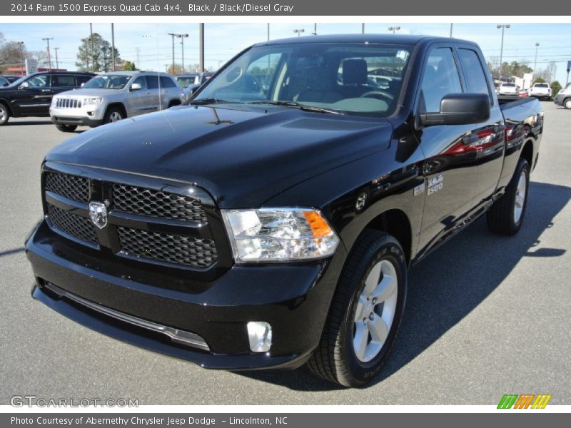Black / Black/Diesel Gray 2014 Ram 1500 Express Quad Cab 4x4