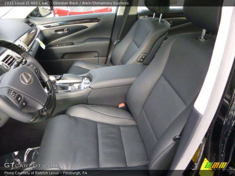 Front Seat of 2013 LS 460 L AWD