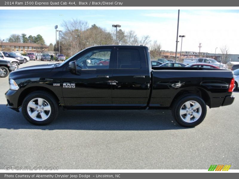 Black / Black/Diesel Gray 2014 Ram 1500 Express Quad Cab 4x4