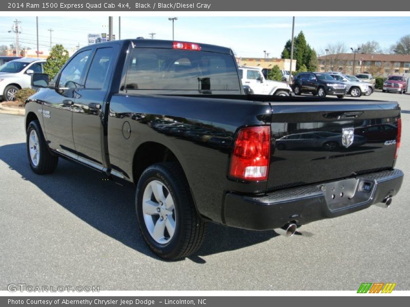 Black / Black/Diesel Gray 2014 Ram 1500 Express Quad Cab 4x4