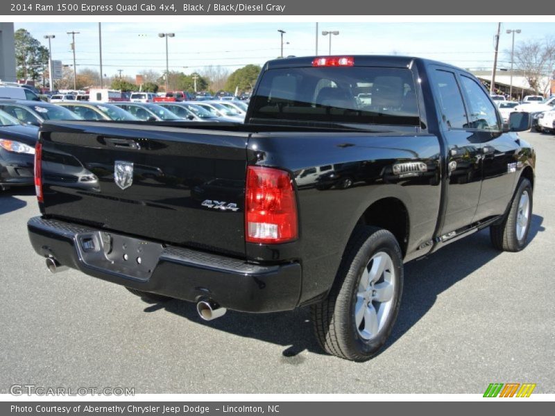 Black / Black/Diesel Gray 2014 Ram 1500 Express Quad Cab 4x4