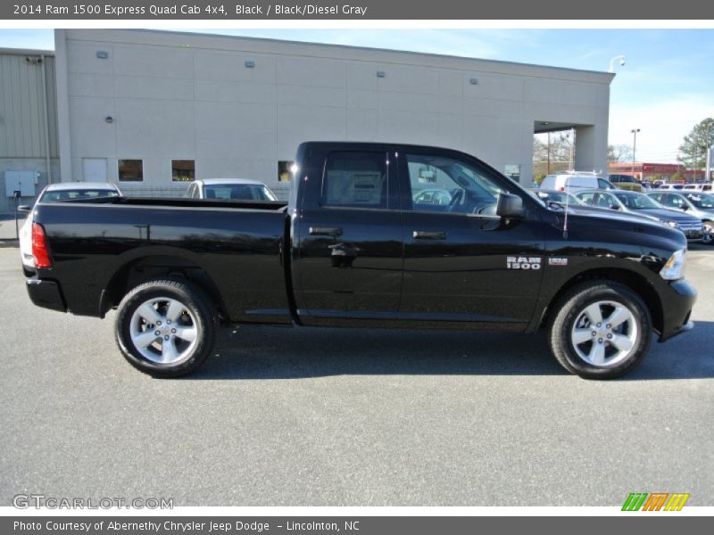 Black / Black/Diesel Gray 2014 Ram 1500 Express Quad Cab 4x4