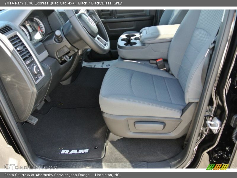Black / Black/Diesel Gray 2014 Ram 1500 Express Quad Cab 4x4