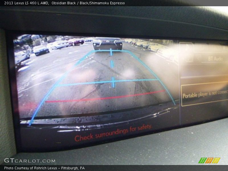 Obsidian Black / Black/Shimamoku Espresso 2013 Lexus LS 460 L AWD