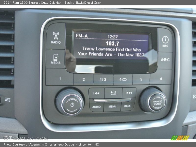 Black / Black/Diesel Gray 2014 Ram 1500 Express Quad Cab 4x4