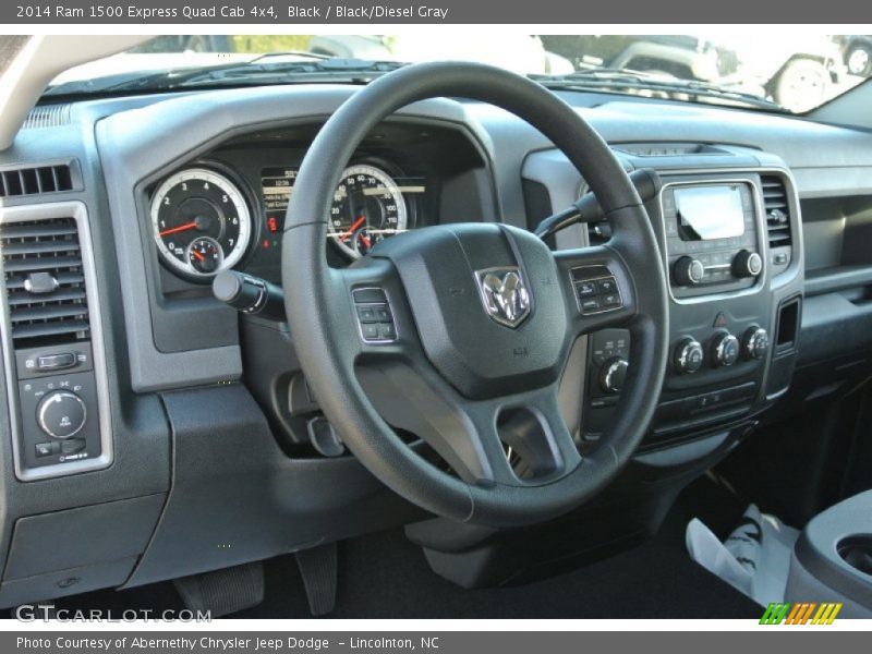 Black / Black/Diesel Gray 2014 Ram 1500 Express Quad Cab 4x4