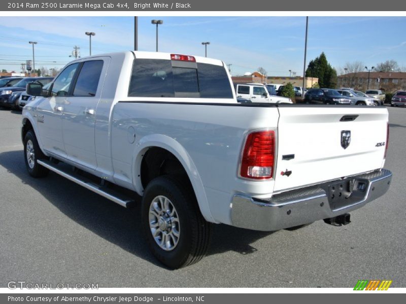 Bright White / Black 2014 Ram 2500 Laramie Mega Cab 4x4