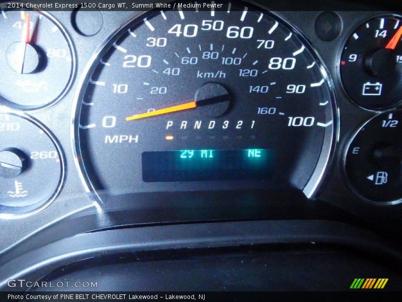 Summit White / Medium Pewter 2014 Chevrolet Express 1500 Cargo WT