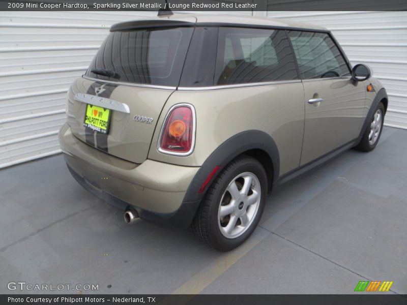 Sparkling Silver Metallic / Lounge Redwood Red Leather 2009 Mini Cooper Hardtop