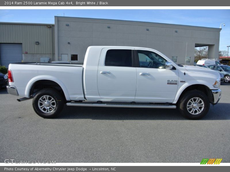 Bright White / Black 2014 Ram 2500 Laramie Mega Cab 4x4