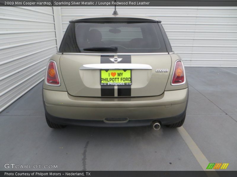 Sparkling Silver Metallic / Lounge Redwood Red Leather 2009 Mini Cooper Hardtop