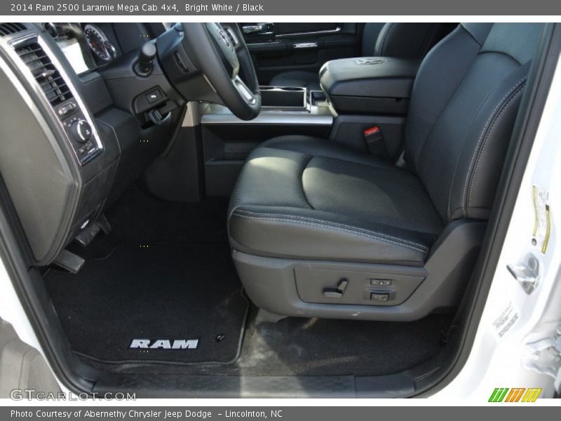 Bright White / Black 2014 Ram 2500 Laramie Mega Cab 4x4