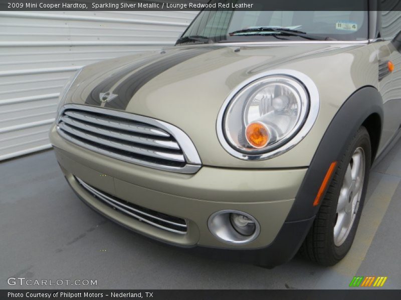 Sparkling Silver Metallic / Lounge Redwood Red Leather 2009 Mini Cooper Hardtop