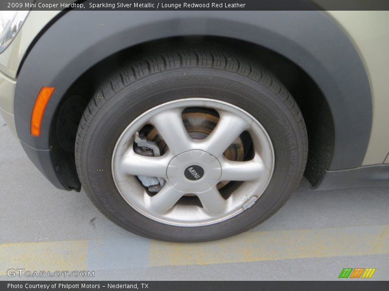 Sparkling Silver Metallic / Lounge Redwood Red Leather 2009 Mini Cooper Hardtop