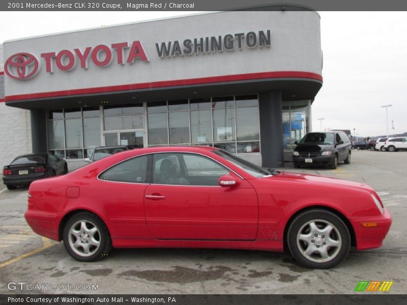 Magma Red / Charcoal 2001 Mercedes-Benz CLK 320 Coupe