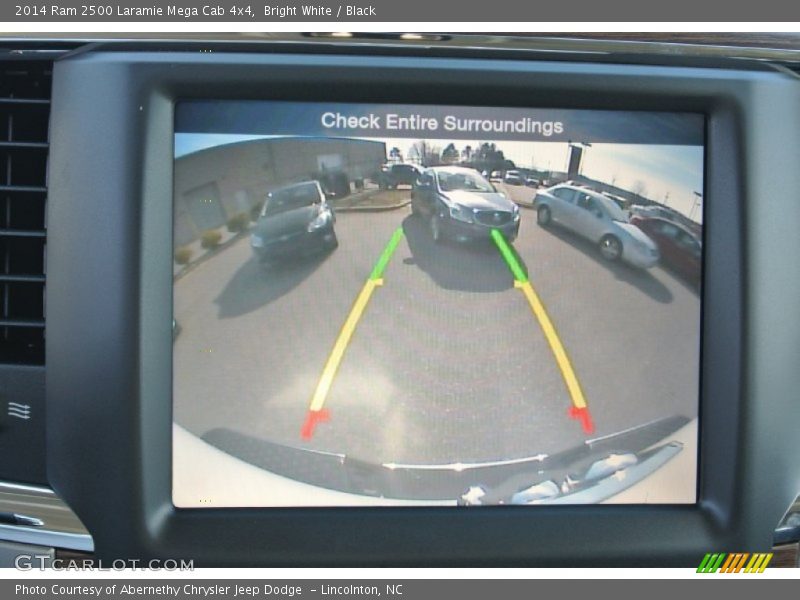 Bright White / Black 2014 Ram 2500 Laramie Mega Cab 4x4