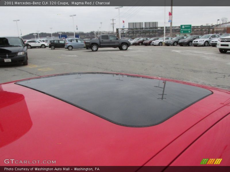 Magma Red / Charcoal 2001 Mercedes-Benz CLK 320 Coupe