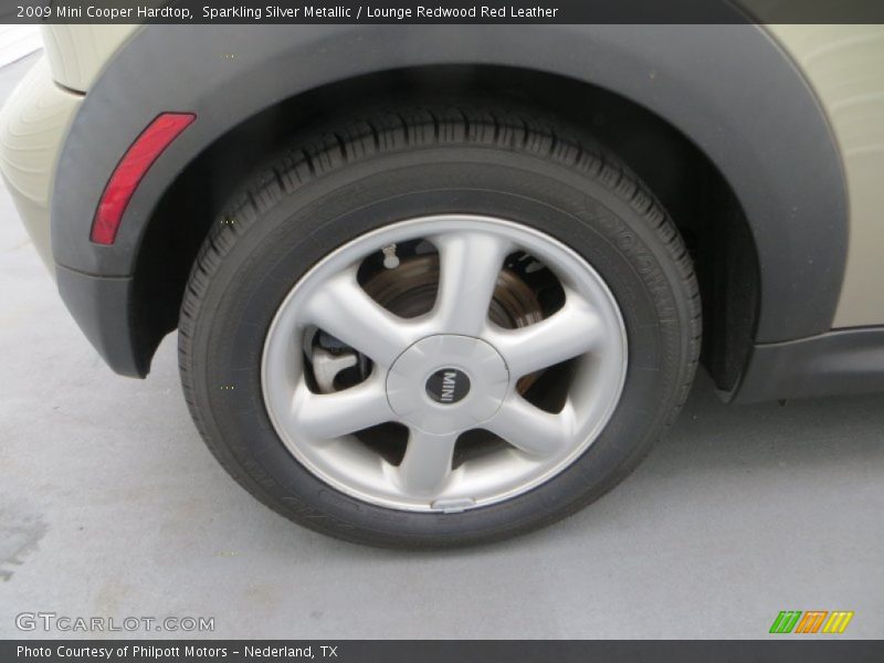 Sparkling Silver Metallic / Lounge Redwood Red Leather 2009 Mini Cooper Hardtop