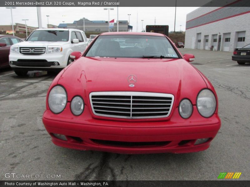 Magma Red / Charcoal 2001 Mercedes-Benz CLK 320 Coupe