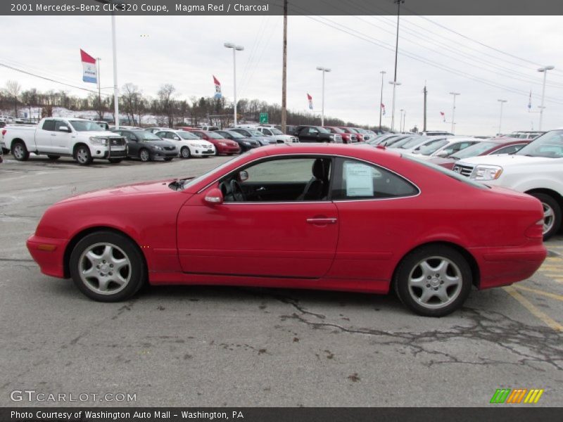 Magma Red / Charcoal 2001 Mercedes-Benz CLK 320 Coupe