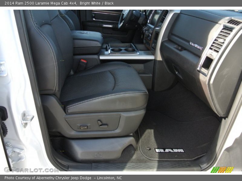 Bright White / Black 2014 Ram 2500 Laramie Mega Cab 4x4