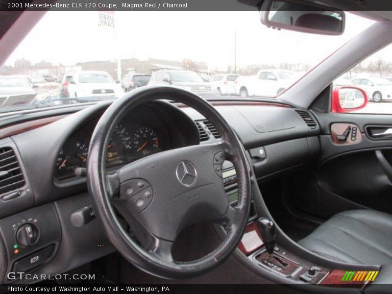 Magma Red / Charcoal 2001 Mercedes-Benz CLK 320 Coupe