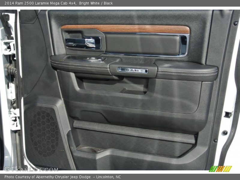 Bright White / Black 2014 Ram 2500 Laramie Mega Cab 4x4