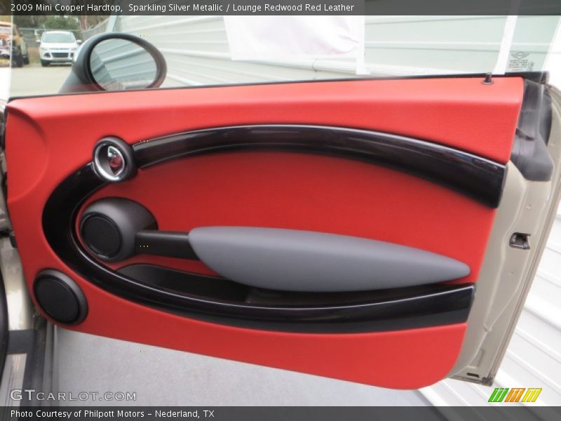 Sparkling Silver Metallic / Lounge Redwood Red Leather 2009 Mini Cooper Hardtop