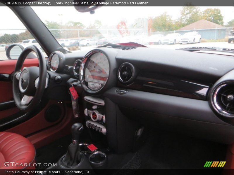 Sparkling Silver Metallic / Lounge Redwood Red Leather 2009 Mini Cooper Hardtop